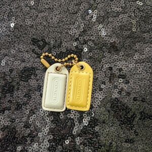 Coach Cream And Tan Hangtags